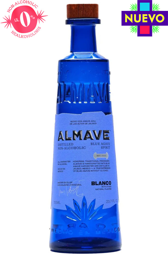 Almave Blanco Non Alco Blue Agave Spirit nealkoholinė tekila tequilaonline.lt