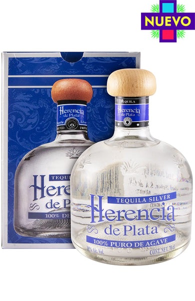 herencia de plata blanco silver tekila gift box  tequilaonline.lt